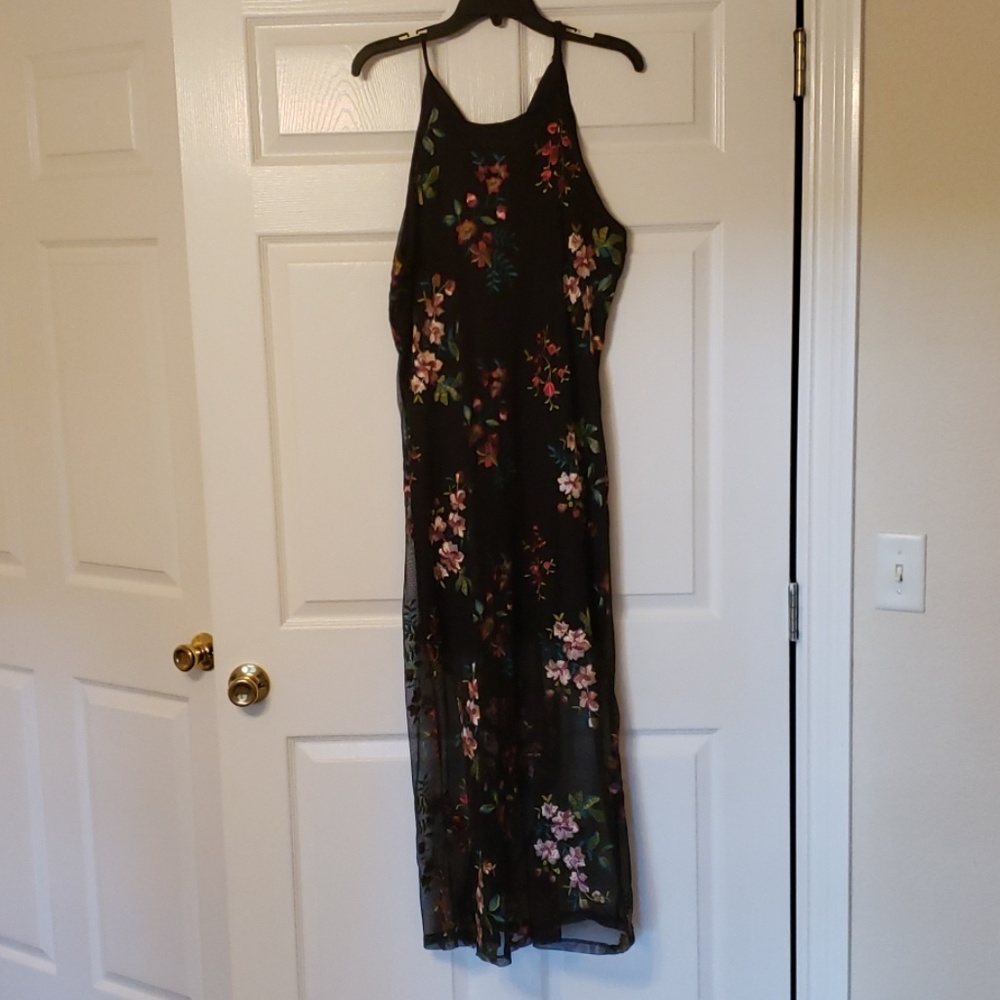 NWOT Embroidered Sheer Dress